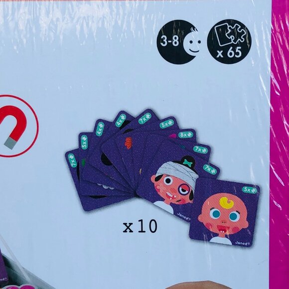 New Sealed Janod Magneti’Book Girl’s Crazy Faces-3-8 Years - Picture 14 of 14